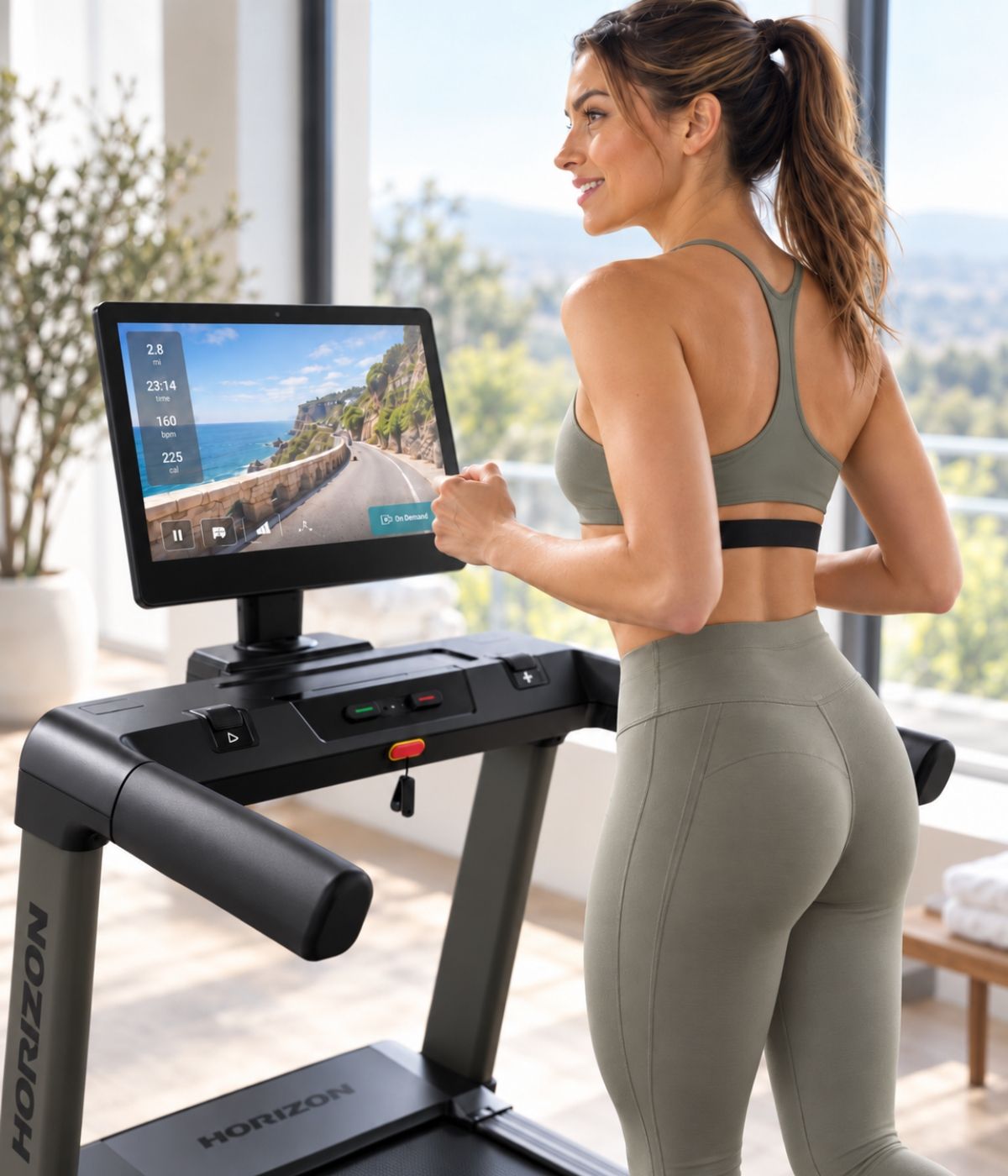 Horizon Fitness hrudný pás na meranie tepu pri behu na bežeckom páse