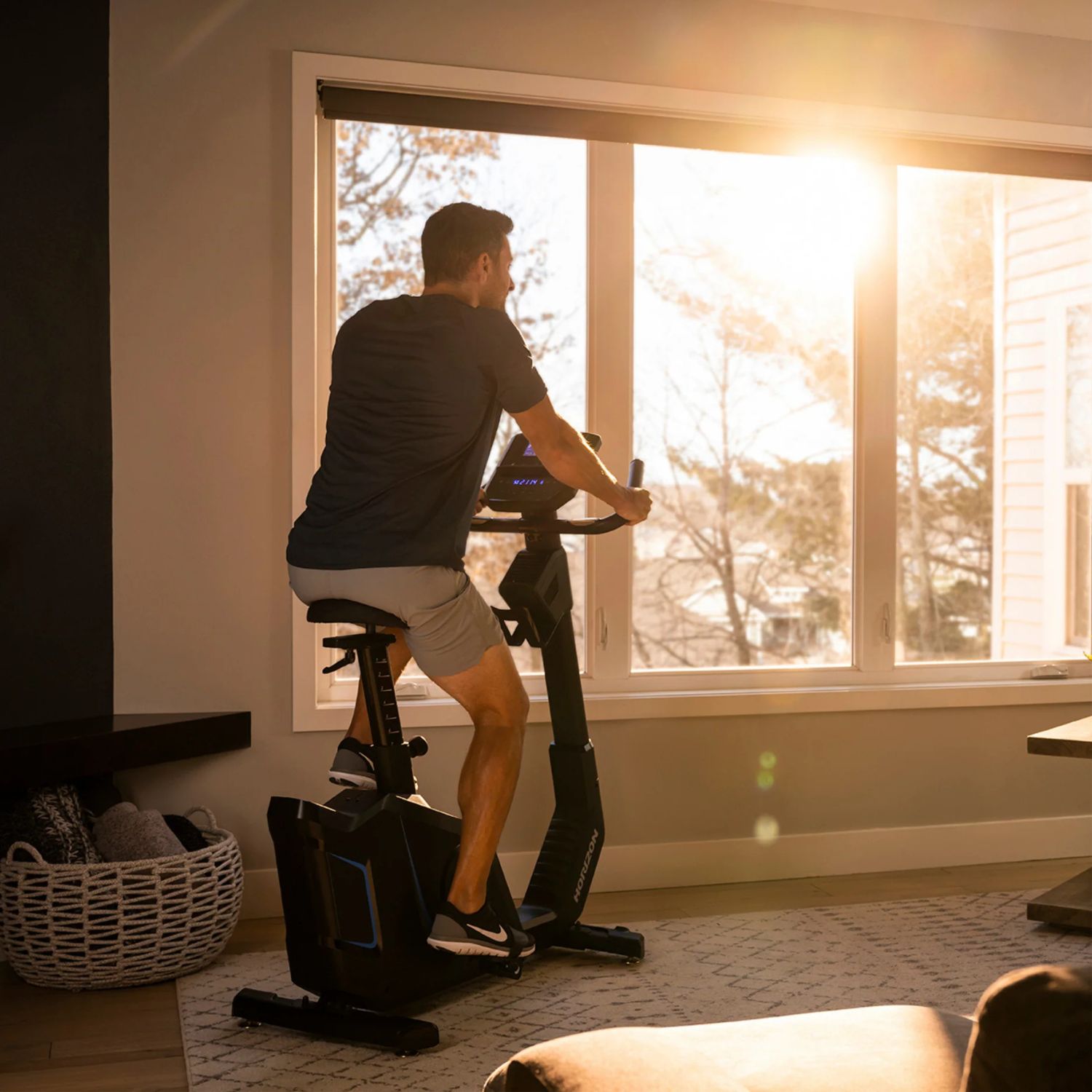 Horizon Fitness Upright Bike konštrukcia