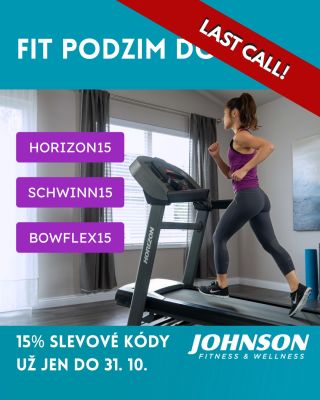 💪🏠Poslední šance! Využijte 15% slevové kódy na vybrané fitness vybavení už jen do 31. 10. Nepropásněte možnost pořídit si...